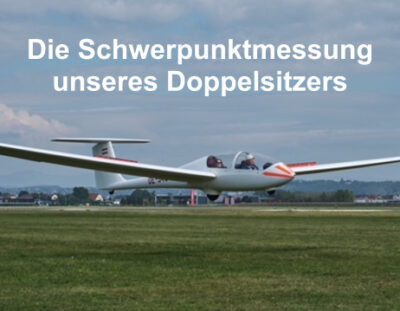 Der Schwerpunkt eines Segelflugzeugs